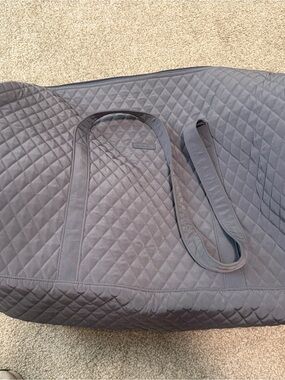 Vera Bradley Quilted Gray Shoulder Tote